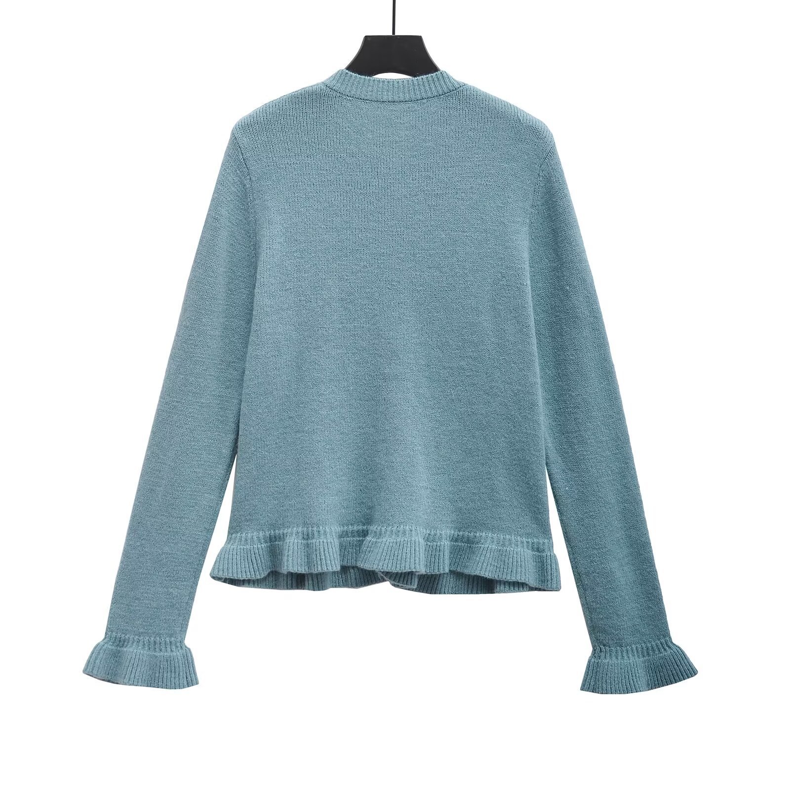 2024 Winter New Product Women's Personalized Stacked Decorative Knitted Cardigan Sweater w027 9608_voghion.com