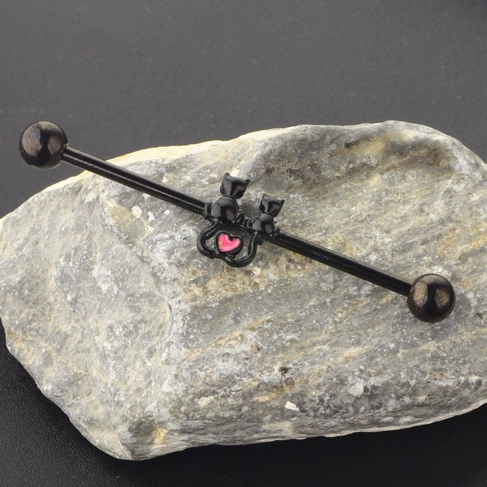 Pointed titanium steel lip stud product view