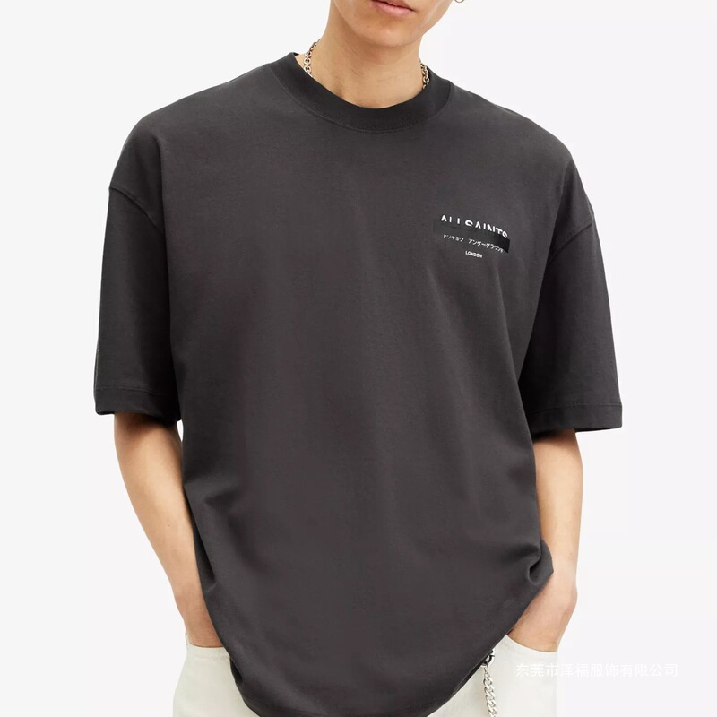 Allsaints In-Stock 2026 Summer Men's Clothing with Sheep Head Embroidery and Print, Loose Short-Sleeve Pullover T-Shirt Allsaints In-Stock 2026 Summer Men's Clothing with Sheep Head Embroidery and Print, Loose Short-Sleeve Pullover T-Shirt
