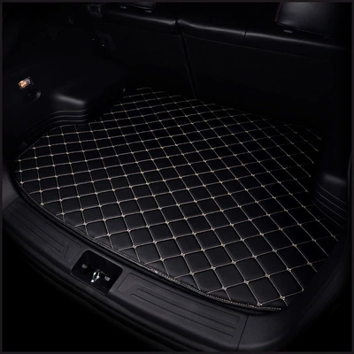 Special printing tailbox mat for car modification special car trunk mat all-inclusive tailbox mat (Trunk Mat) - black-single-piece-customized