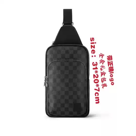 2025 New Fashion Trendy Men's Bag Large Capacity Men's Waist Bag Chest Bag Classic Plaid Bag Shoulder Bag Crossbody Bag