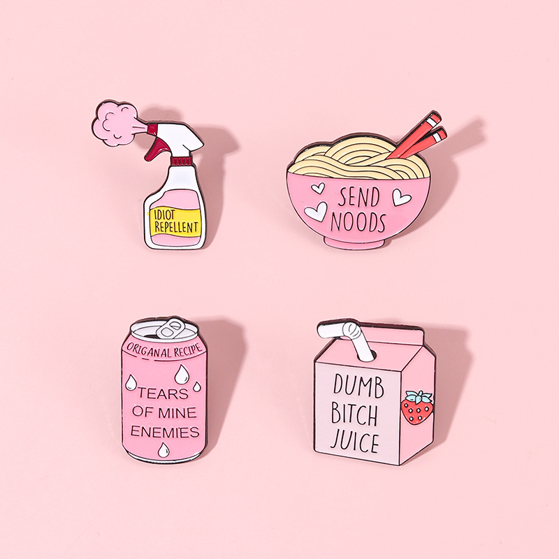 10g Weight Brooches Classification Holiday, Daily Occasion Alloy Material Cartoon Pattern Unisex Gender Stoving Varnish Design Cute Style Cute Pin Cartoon Alloy Stoving Varnish Unisex Brooches 3