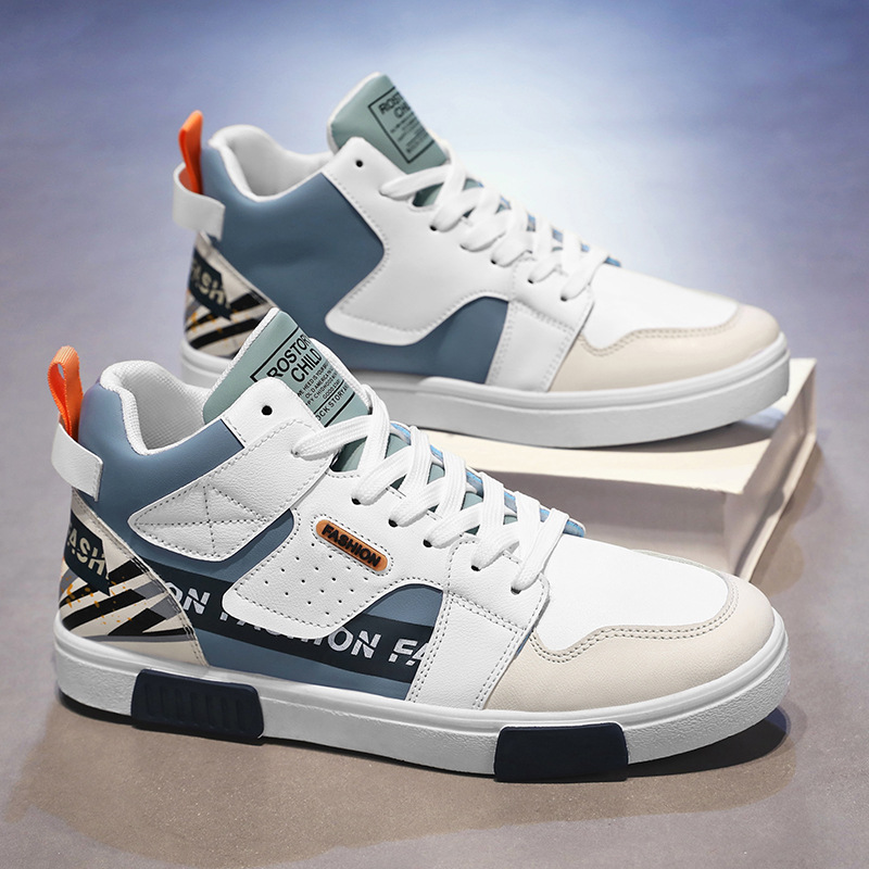 Zapatos de hombre 2024 nuevos zapatos de invierno de alta altura de moda coreana zapatos de skate juveniles zapatos deportivos casuales de moda para hombres