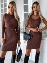 V 31691 Autumn Knit Top Dress �����������ȹ ŷ���羳