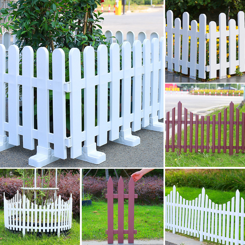 [Beautiful countryside] plastic fence pvc fence garden lawn rural courtyard outdoor vegetable garden enclosure fence