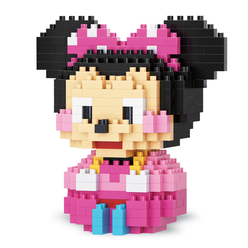 Compatible with LEGO micro-particle building blocks cartoon doll Star Delina's educational assembling toy ornaments for boys and girls