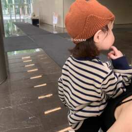 韩版新款毛线帽宝宝帽子春秋薄款针织护耳可爱男女儿童套头帽冬潮