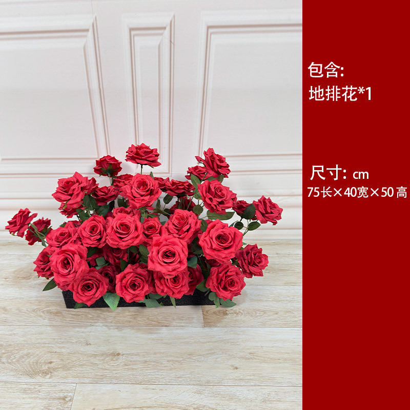 巨型红色玫瑰花纸艺仿真花假花户外七夕情人节道具美陈布置装饰|undefined