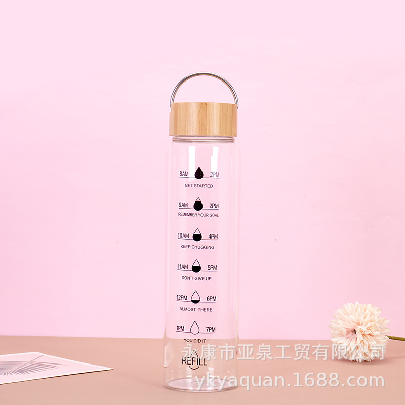 Vaso de vidrio portátil transfronterizo con alto contenido de borosilicato con funda de silicona, taza de agua de vidrio de té portátil para automóvil al aire libre, regalo al por mayor