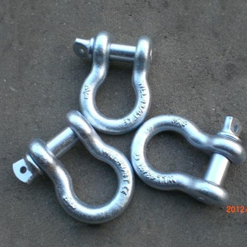 青岛索具厂家供应弓形起重卸扣美式模锻弓形卸扣 U型卡扣