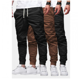Cross-border High Street nuevos pantalones de color sólido para hombres pantalones deportivos para hombres jóvenes