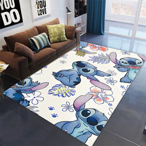 Puntada de dibujos animados sala de estar alfombra hogar sofá mesa de café piso alfombra gran área linda chica corazón Bahía ventana estera en stock