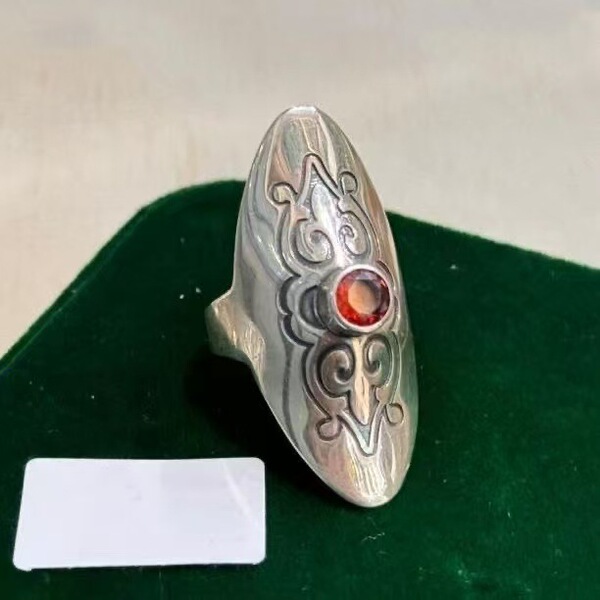 Ethnic design long retro universal fashionable classic ring