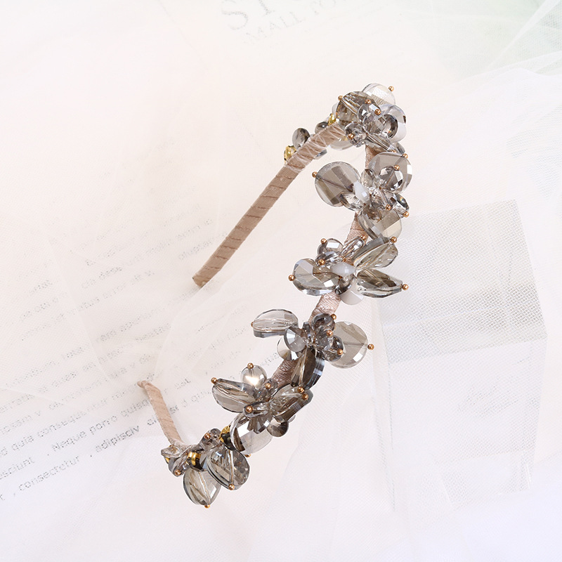 Fairy Style Flower Iron Rhinestone Hair Band