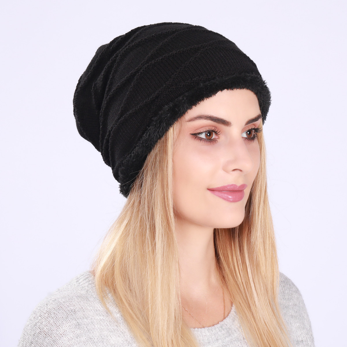 Knitted Beanie Hat For Men And Women Wool Warm Winter Hat_voghion.com
