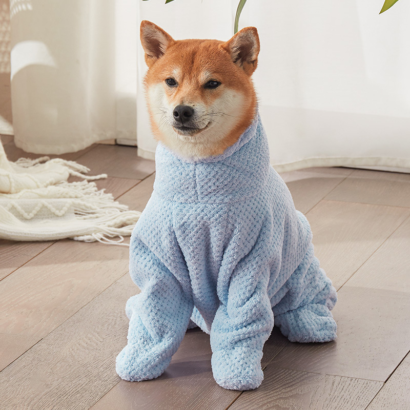 ペット吸水タオル犬猫ペットショップ入浴大型厚手バスローブソフト速乾ペットバスタオル|undefined