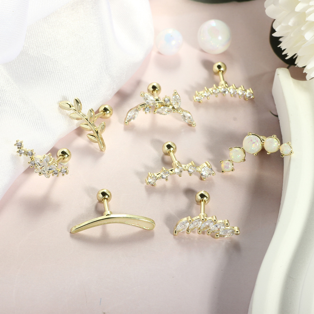 Pointed titanium steel lip stud product view