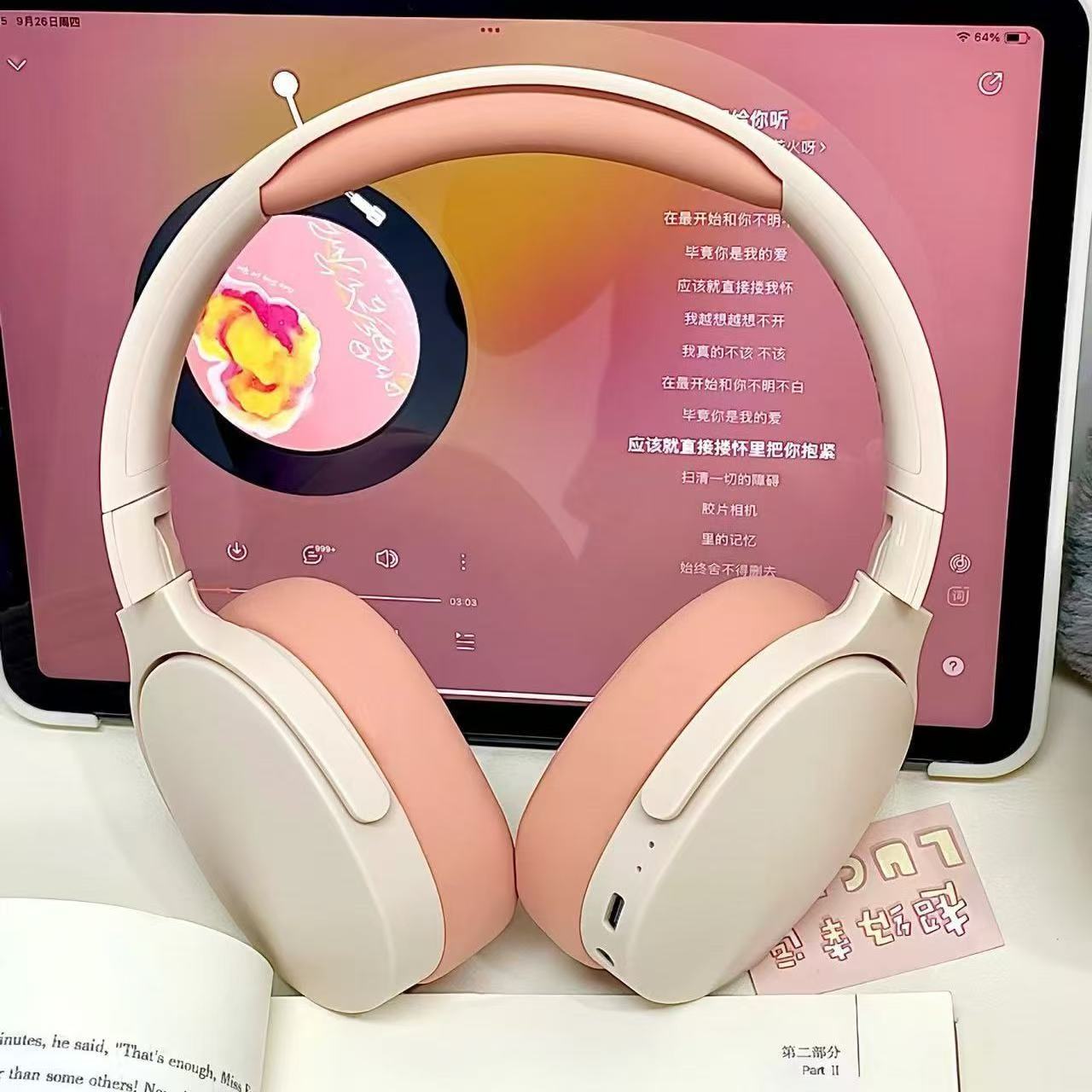 P2961 Auriculares Bluetooth Auriculares de dibujos animados para estudiantes Macarons Regalos para juegos móviles Auriculares inalámbricos