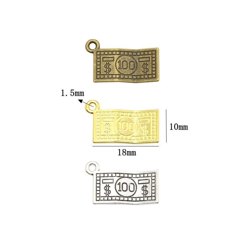 3g Weight Charms, Jewelry Accessories Classification 1 Piece Alloy Dollar