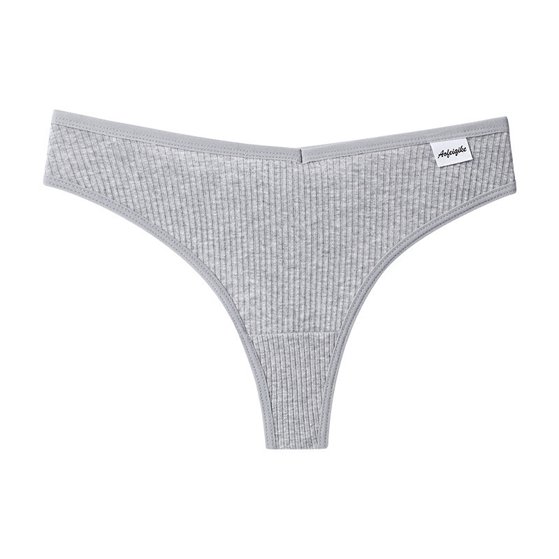 Pantalones de algodón de hilo japonés de mujer transpirables de cintura baja sexy sin marcas deportivas simples pantalones de acondicionamiento físico transpirables selección