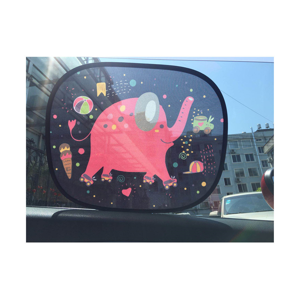 Parasol de coche de dibujos animados 44*35 malla película electrostática Universal ventana sombrilla parasol