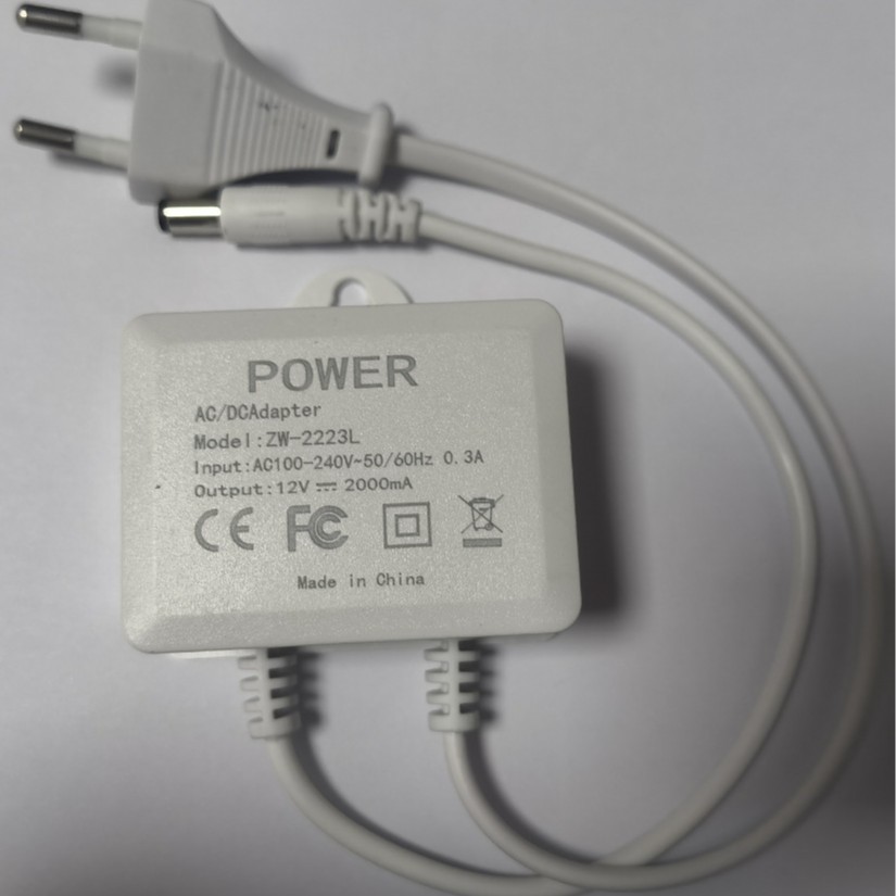 防水电源 12V1.5A 美规/欧规电源适配器/AC线0.3米/DC线0.3米