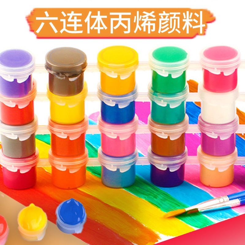 子供用アクリル絵の具ストリップセット 石膏人形凧 12色 3ml 結合絵の具 DIY アート 絵画 グラフィティ
