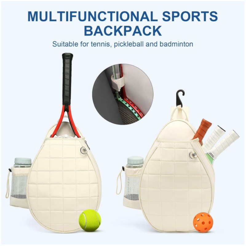 Bolsa de raqueta de venta caliente de Amazon, mochila de raqueta deportiva, bolsa de almacenamiento en capas de viaje de gran capacidad, almacén independiente de zapatos