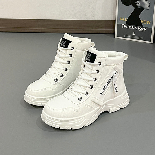 Women's Martin Boots Autumn/Winter Short Boots Women 2025 Sports Casual Thick Sole Anti-Slip High-Top Board Shoes Women L951-1