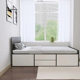 Nordic Bedroom Single Bed Adult 1.2 m Plate Single Drawer Bed Solid Wood Storage Bed High Box Bed Wholesale