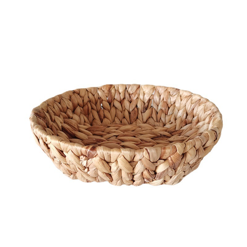 Cesta de almacenamiento de hierba de agua nórdica cesta de almacenamiento de paja redonda organizando cesta de almacenamiento cesta de pan de frutas transfronteriza en stock image 7