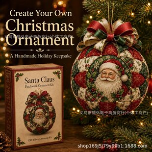 �羳Christmas Patchwork Ornament DIY Kit�}�Qƴ���b�DIY���b