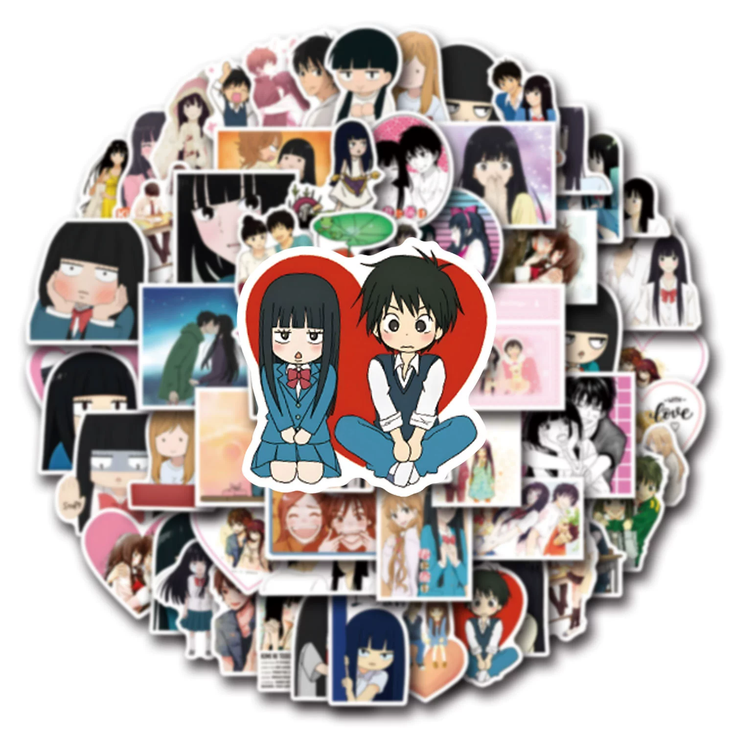 Набор стикеров Kimi ni Todoke, 50 шт., водостойкие декоративные наклейки для ноутбука и кружки