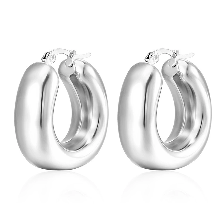 Серьги из нержавеющей стали, европейский стиль, 18 К, оптовая продажа
