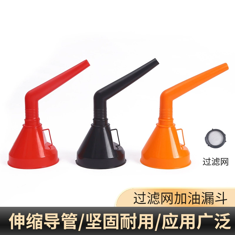 Портативная труба для утечки топлива для самостоятельного вождения с сетчатым фильтром, пластиковая воронка, автомобиль, мотоцикл, утечка топлива оптом