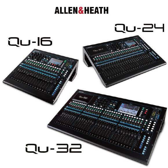 ALLEN&HEATH艾伦赫赛QU-16 QU-24 QU-32数字调音台多功能演出调音