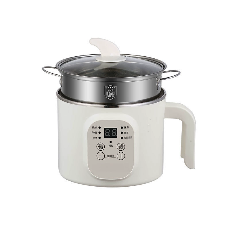 Electric cooking pot, 304 stainless steel 1.8 L, intelligent fully automatic, manual or smart thermostat