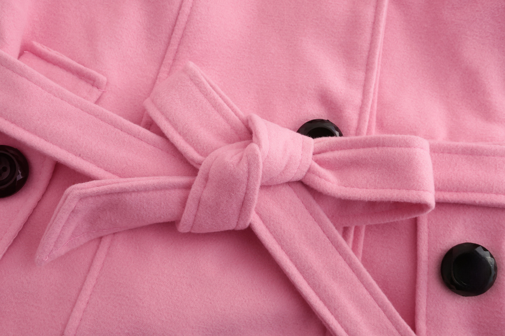 Women's Mid-length Woolen Coat With Large Fur Collar For Winter_voghion.com