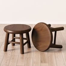 新中式实木方凳玄关凳入户穿鞋凳软包矮凳门口鞋柜凳家用