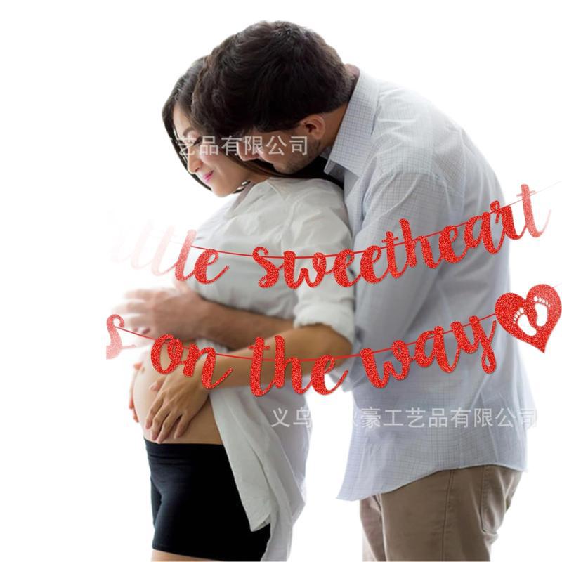 Golden MERRY CHRISTMAS Día de San Valentín tira de banderas de estilo de fiesta en el hogar props de disparo extraer flores