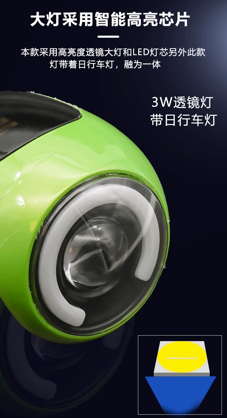 Electric Vehicle 48V Instrument Power Display Horn with Light Battery Vehicle 60V Universal Instrument Headlight Assembly Lamp Holder