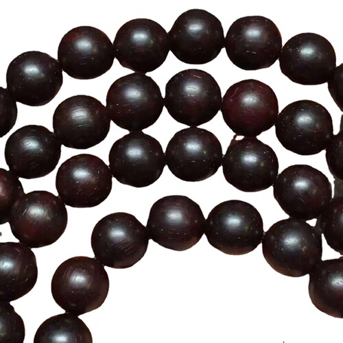Da Zhi Tan Indian Rosewood, Aged Material, 108-Count Bodhisattva Beads, High Density, Oily, Fine Brown Eyes
