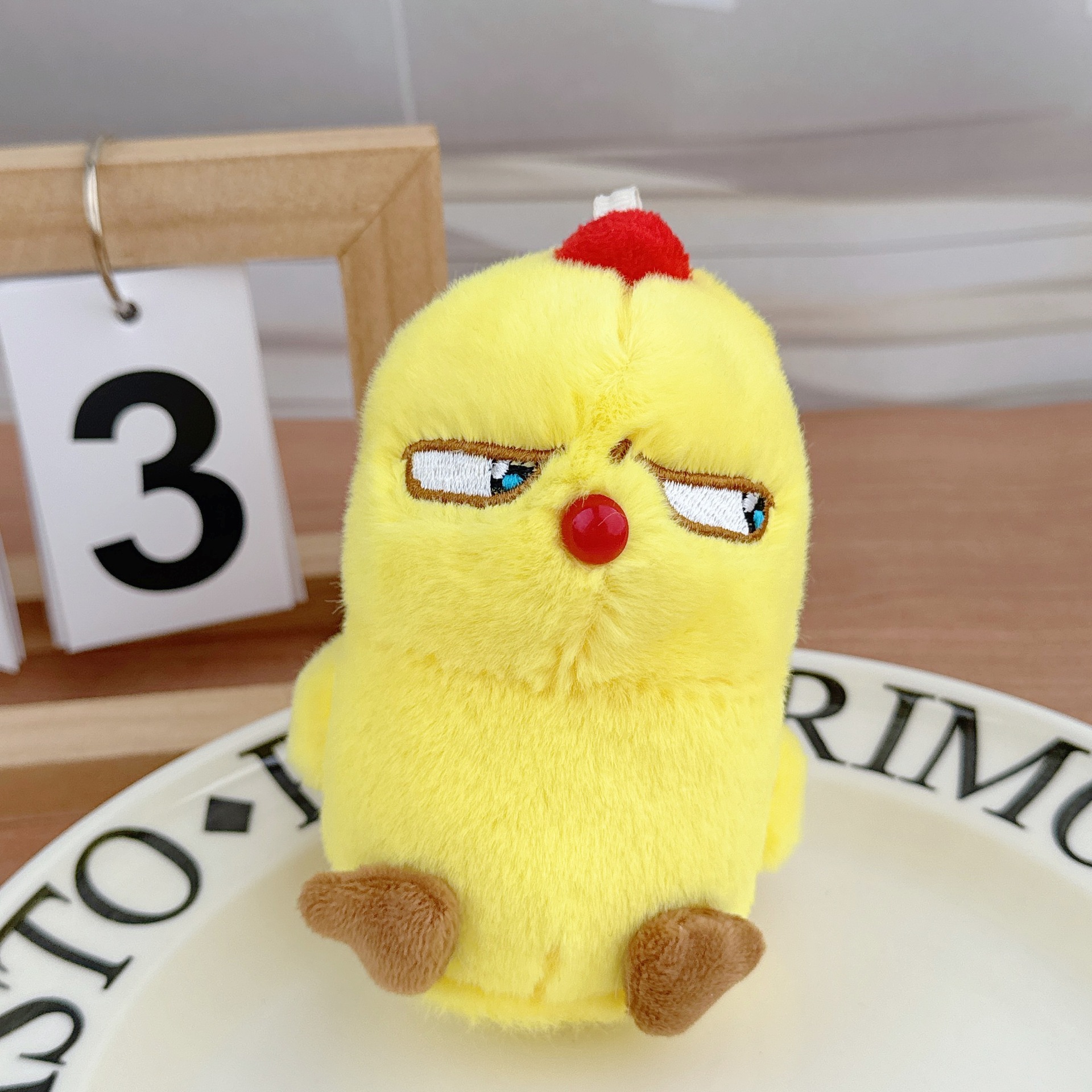 Llavero de peluche de pollito chillón, suave y adorable, muñeco de trapo, venta al por mayor de fábrica, divertido y adorable