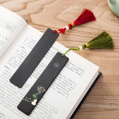 Wooden Bookmark Gift Box Exquisite Handcrafted Solid Wood National Trend Creative Simple Literary Style Bookmark Gift Set Wholesale