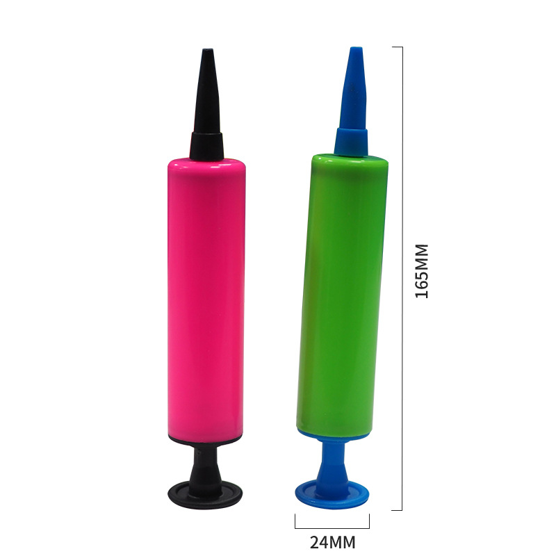 Plastic balloon inflator convenient push-type small plastic air pump plastic PP environmental swimming ring inflator wholesale