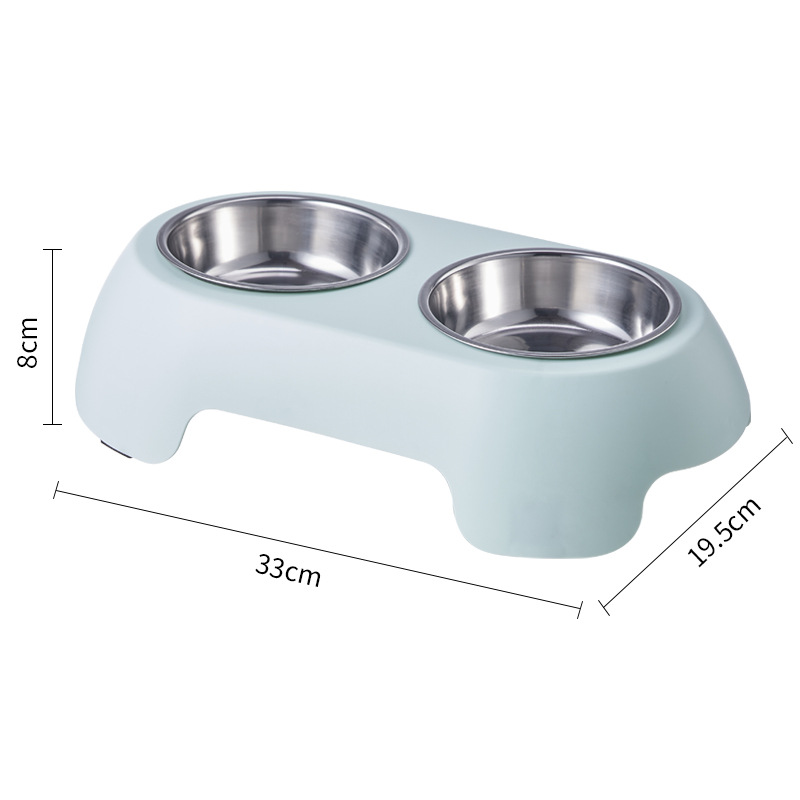 Tacos para perros de acero inoxidable para mascotas, doble tazón antideslizante, antifolque, tazón para perros, tazón para perros de gran capacidad, tazón para perros, platos para perros