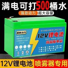 农用锂电池喷雾器大容量12v电动打药机电瓶音响玩具车蓄电池正品