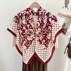新しいプリント 90 綿とリネンの正方形のスカーフ薄い女性の装飾ショールプリント旅行写真暖かいスカーフ日焼け止めショール