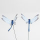 14cm Simulation Dragonfly Home Decorative Wall Stickers Background Garden Vase Flower Pot Gardening Decoration Colored Dragonfly