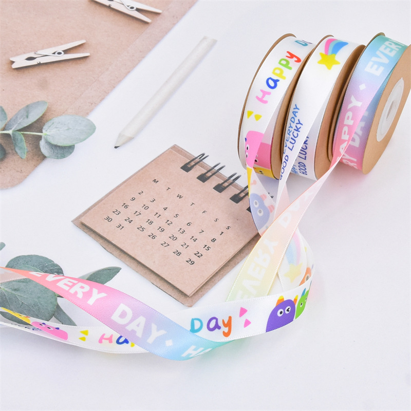 Transfronterizo nueva cinta de cumpleaños feliz decoración de la torta cinta regalo de los niños regalo embalaje regalo de la cinta